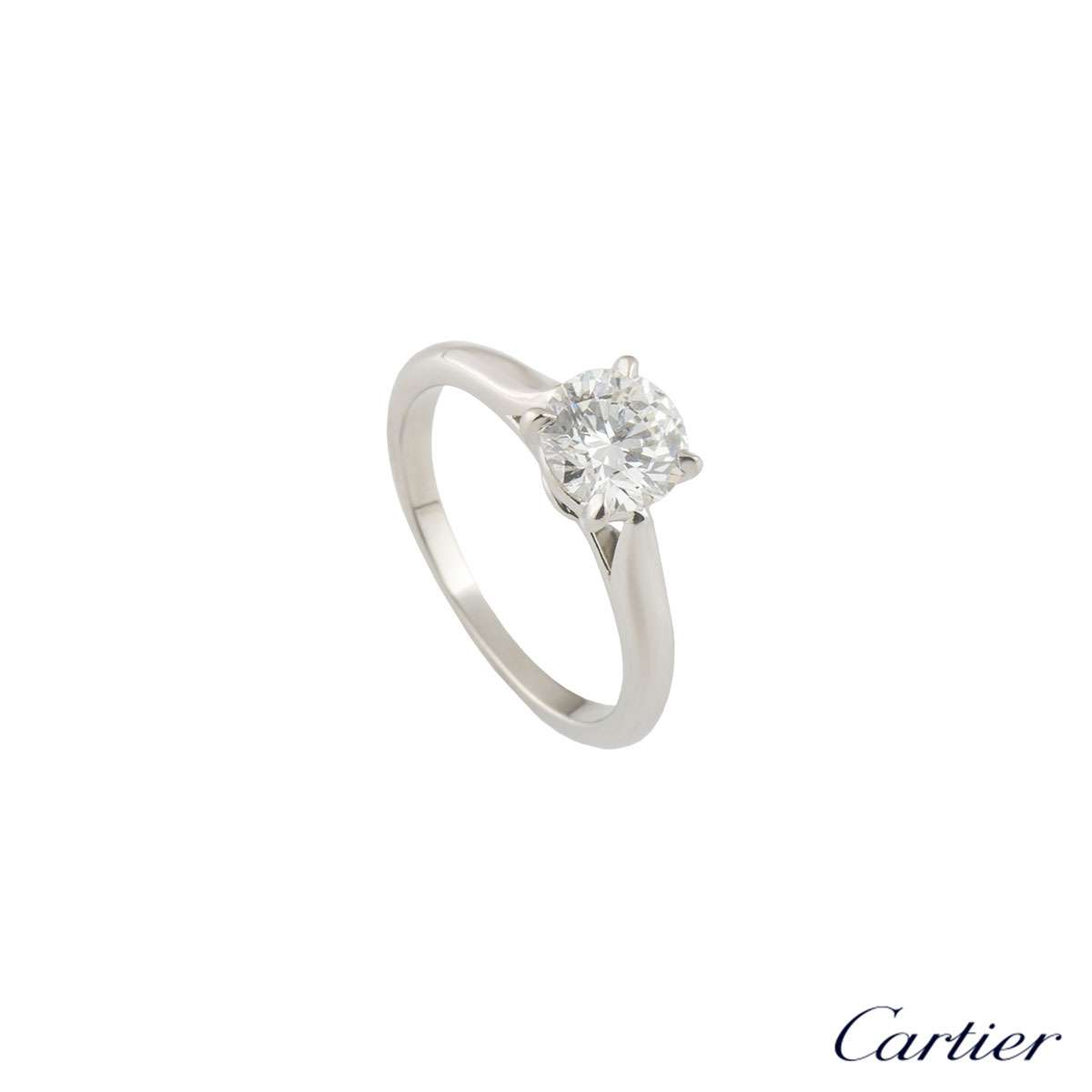 cartier engagement ring solitaire